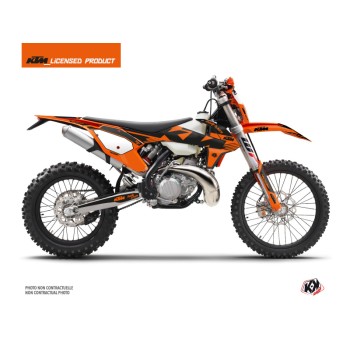Kit Déco Moto Cross Retro KTM EXC-EXCF Orange