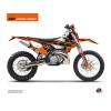 Kit Déco Moto Cross Retro KTM EXC-EXCF Orange