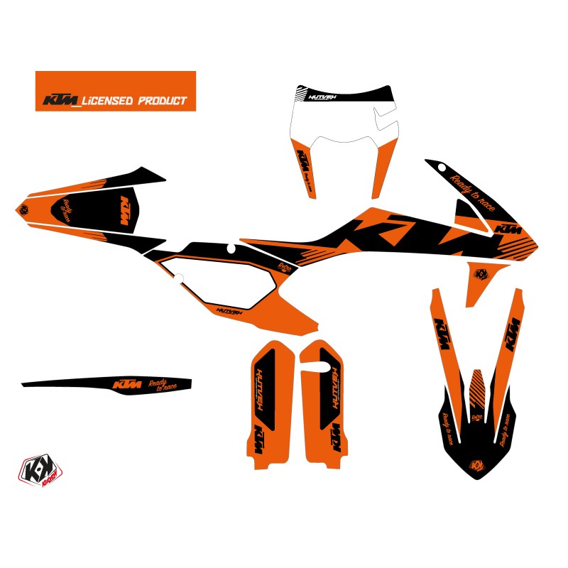 Kit Déco Moto Cross Retro KTM EXC-EXCF Orange