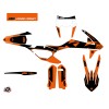 Kit Déco Moto Cross Retro KTM EXC-EXCF Orange