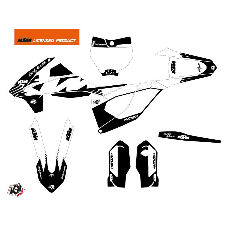 Kit Déco Moto Cross Retro KTM 85 SX Noir