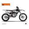 Kit Déco Moto Cross Retro KTM 250 SX Noir
