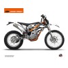 Kit Déco Moto Cross Retro KTM 350 FREERIDE Noir