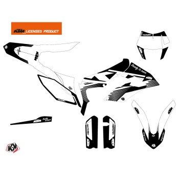 Kit Déco Moto Cross Retro KTM 350 FREERIDE Noir