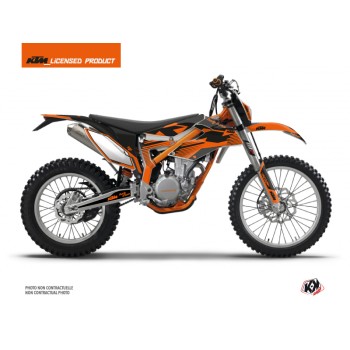 Kit Déco Moto Cross Retro KTM 350 FREERIDE Orange