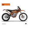 Kit Déco Moto Cross Retro KTM 350 FREERIDE Orange