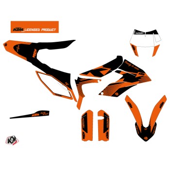 Kit Déco Moto Cross Retro KTM 350 FREERIDE Orange