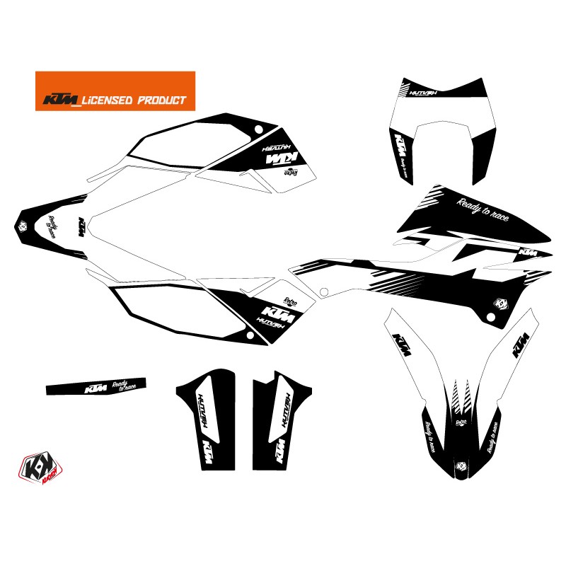 Kit Déco Moto Cross Retro KTM 690 ENDURO R Noir