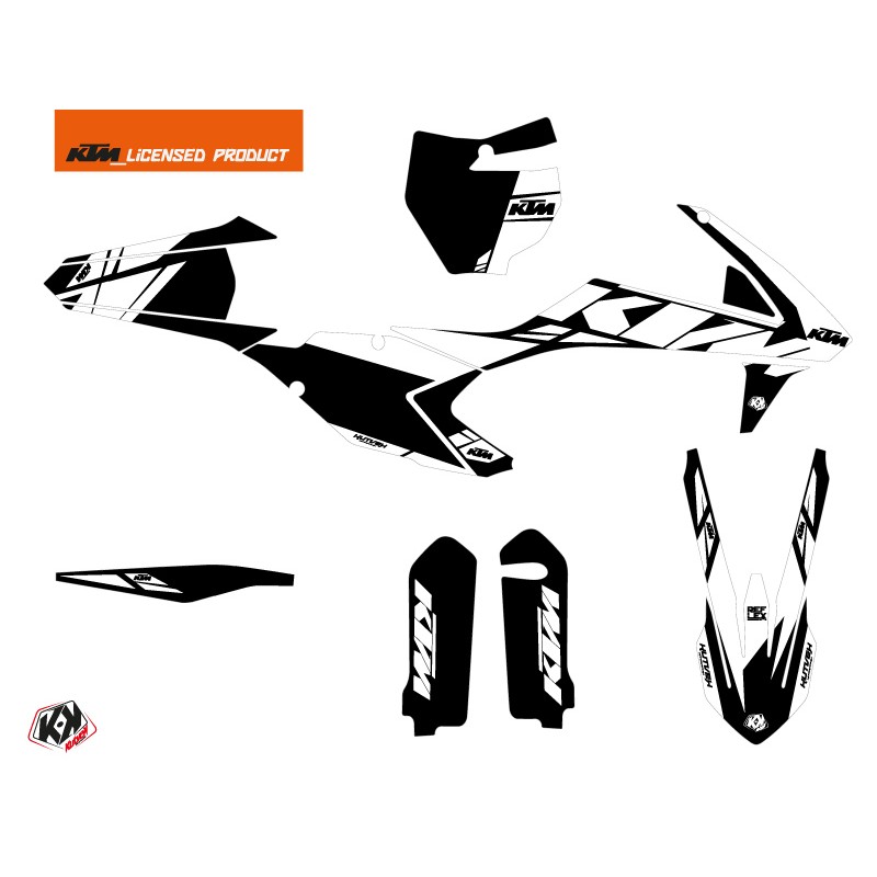 Kit Déco Moto Cross Reflex KTM 250 SXF Blanc