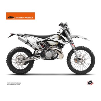 Kit Déco Moto Cross Reflex KTM EXC-EXCF Blanc