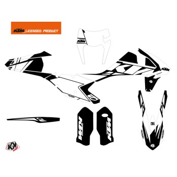 Kit Déco Moto Cross Reflex KTM EXC-EXCF Blanc