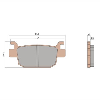 BRAKE PADS MHR SYNT HOMOLOGUÉES