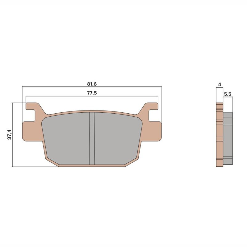 BRAKE PADS MHR SYNT HOMOLOGUÉES