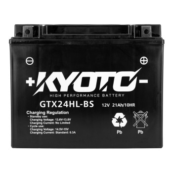 Batterie GTX24HL-BS AGM - Sans Entretien - Livrée Avec Pack Acide