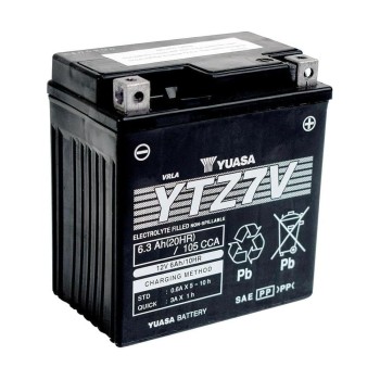 Batterie YTZ7-V SLA-AGM - Sans Entretien - Prête à l'Emploi