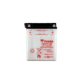 Batterie 12N14-3A Conventionnelle Avec Entretien - Livrée Sans Acide