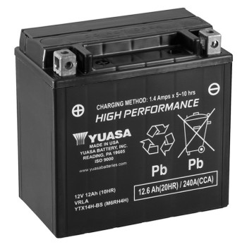 Batterie YTX14H-BS AGM - Sans Entretien - Livrée Avec Pack Acide