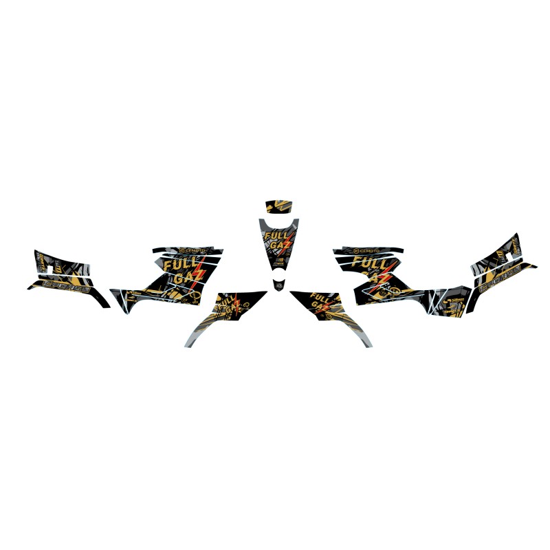 Kit Déco Quad FULL GAZ CF MOTO 520 Châssis court