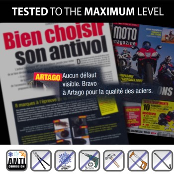 Antivol SRA - U ø18mm 295 mm - Homologués