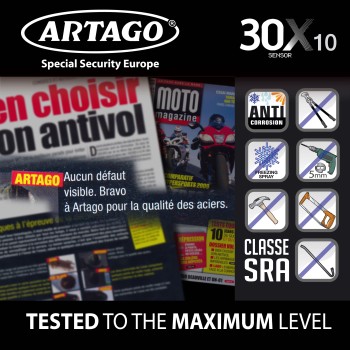 Antivol SRA - Bloque Disque Ø10mm - Homologués