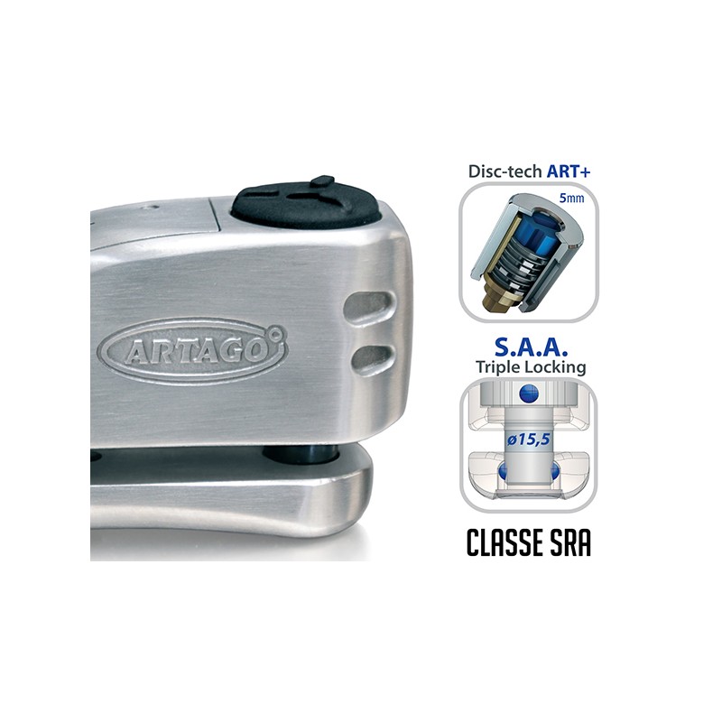 Antivol SRA - Bloque Disque Ø15.5mm - Homologués