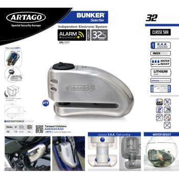 Antivol SRA - Bloque Disque Ø15.5mm - Homologués