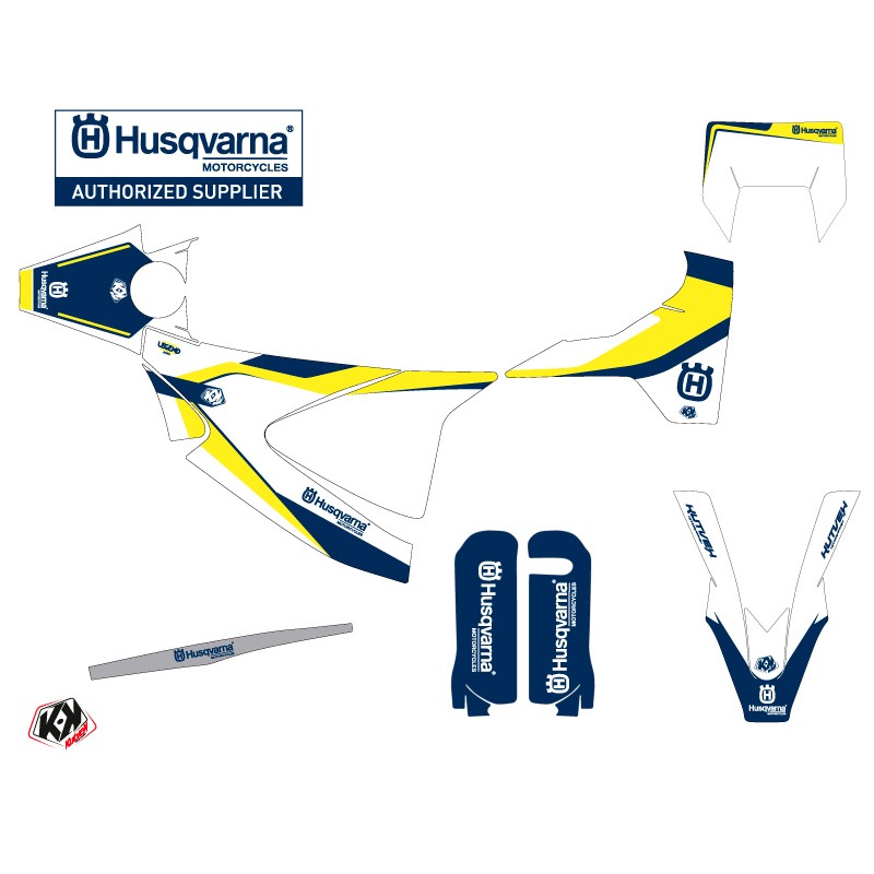 Kit Deco Moto Cross Legend Husqvarna 701 Enduro Bleu