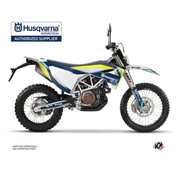 Kit Deco Moto Cross Rocky Husqvarna 701 Enduro Bleu