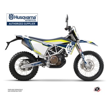 Kit Deco Moto Cross Nova Husqvarna 701 Enduro Bleu