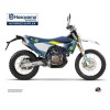 Kit Deco Moto Cross Hero Husqvarna 701 Enduro Bleu Jaune