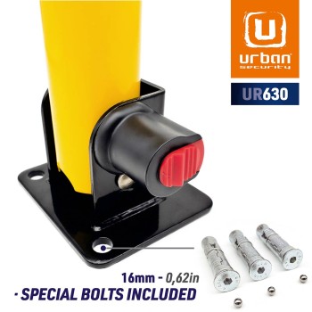 Antivol Voiture- Barrière Rabattable -Poteau Parking avec Serrure Uni