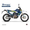 Kit Deco Moto Cross Hero Husqvarna 701 Enduro LR Bleu Jaune