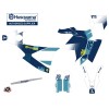 Kit Deco Moto Cross Hero Husqvarna 701 Enduro LR Bleu Jaune
