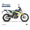 Kit Deco Moto Cross Heyday Husqvarna 701 Enduro LR Bleu Jaune
