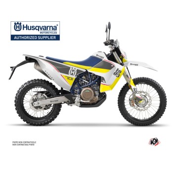 Kit Deco Moto Cross Heyday Husqvarna 701 Enduro LR Gris Jaune