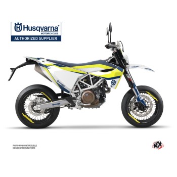 Kit Deco Moto Cross Legend Husqvarna 701 Supermoto Bleu