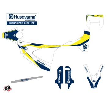 Kit Deco Moto Cross Legend Husqvarna 701 Supermoto Bleu