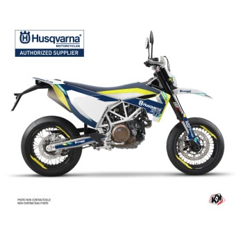 Kit Deco Moto Cross Rocky Husqvarna 701 Supermoto Bleu