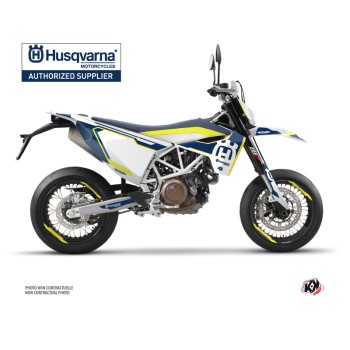Kit Deco Moto Cross Nova Husqvarna 701 Supermoto Bleu
