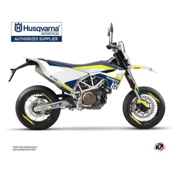 Kit Deco Moto Cross Orbit Husqvarna 701 Supermoto Blanc