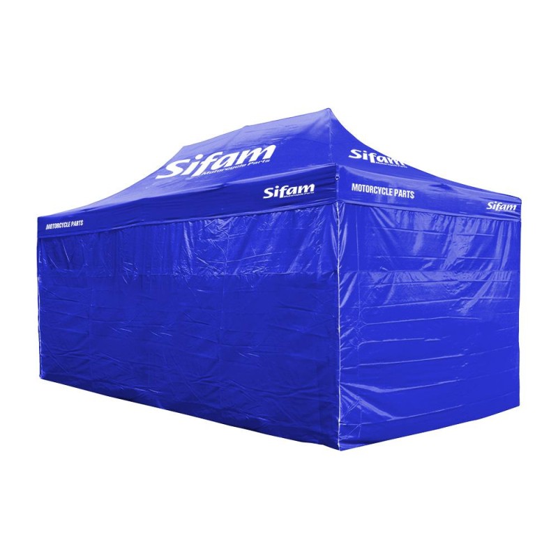 Barnum publicitaire 6M x 3M Bleu - Structure acier - toile polyester 8