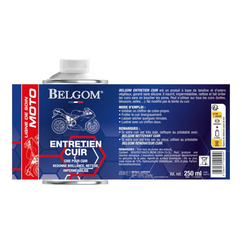 Entretien Cuir – 250 ml - 11.0250