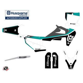 Kit Deco Moto Cross Legend Husqvarna 450 FS Turquoise