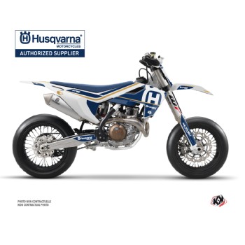 Kit Deco Moto Cross Heritage Husqvarna 450 FS Blanc