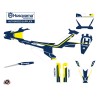 Kit Deco Moto Cross Heritage Husqvarna 450 FS Bleu Blanc