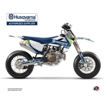 Kit Deco Moto Cross Rocky Husqvarna 450 FS Bleu