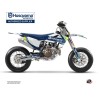 Kit Deco Moto Cross Rocky Husqvarna 450 FS Bleu