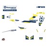 Kit Deco Moto Cross Block Husqvarna 450 FS Bleu Jaune
