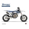 Kit Deco Moto Cross Heritage Husqvarna 450 FS Blanc Gris