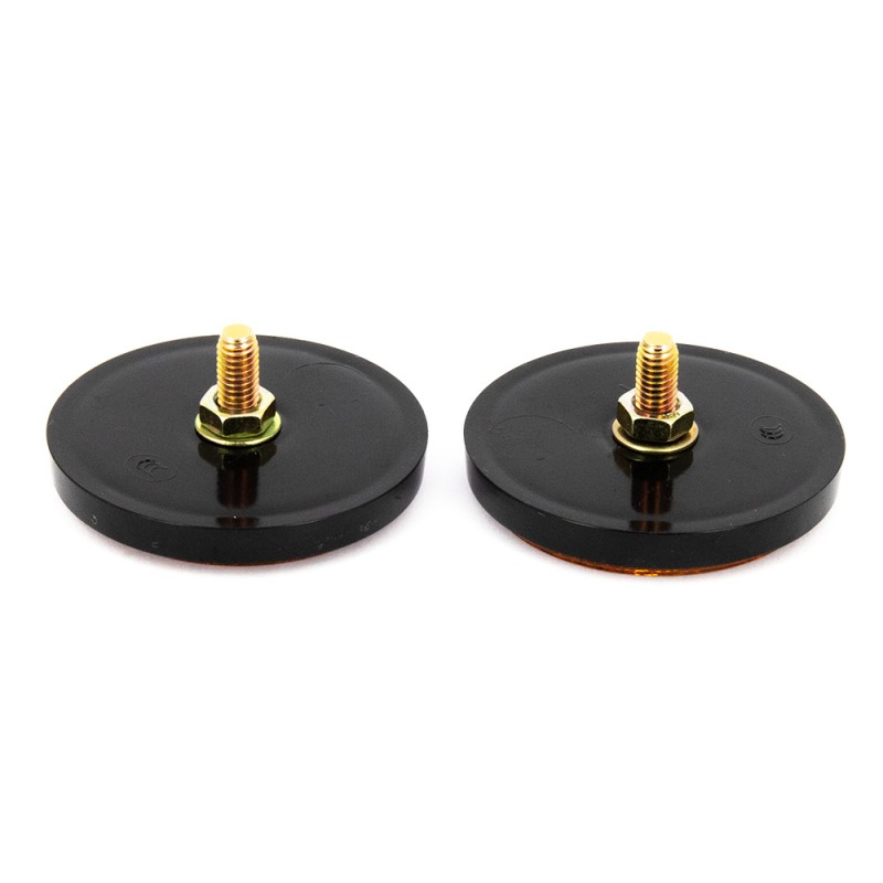 Catadioptre rond 40mm à visser - Orange